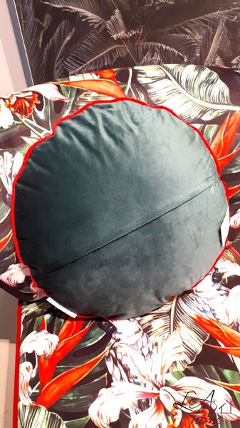 Sametový polštář s výplní Kakadu - Ø 45 cm - Ostatní