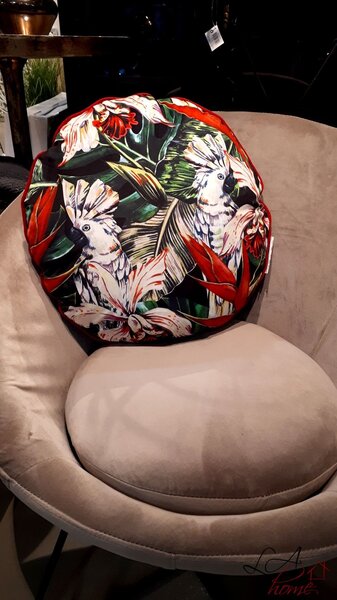 Sametový polštář s výplní Kakadu - Ø 45 cm - Ostatní