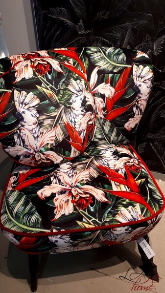 Sametový polštář s výplní Kakadu - Ø 45 cm - Ostatní
