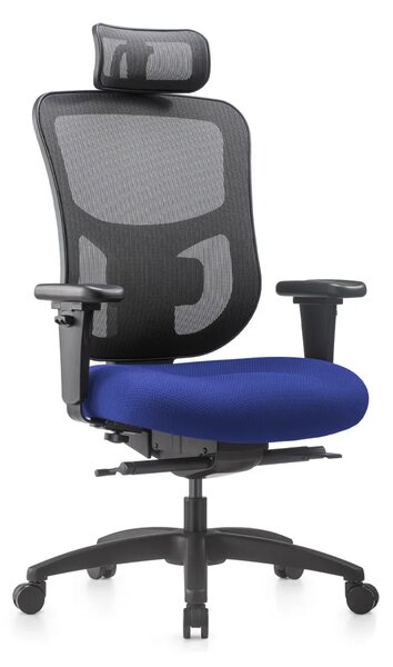 Kancelářská ergonomická židle NATUS Q24 – síťovaná, nosnost 180 kg, záruka 3 roky černá