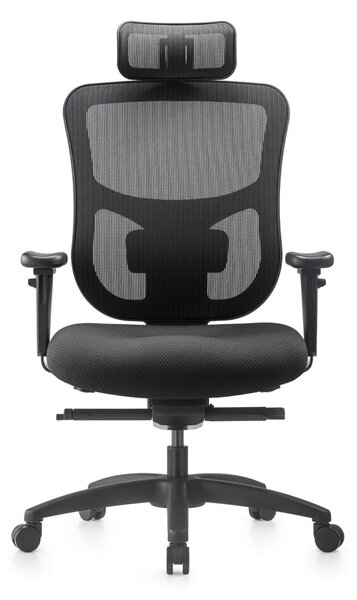 Kancelářská ergonomická židle NATUS Q24 – síťovaná, nosnost 180 kg, záruka 3 roky černá