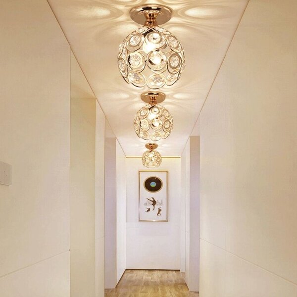 Toolight Elegantní stropní světlo APP205-1C Gold Crystal