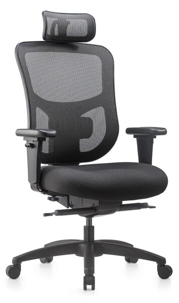 Kancelářská ergonomická židle NATUS Q24 – síťovaná, nosnost 180 kg, záruka 3 roky černá