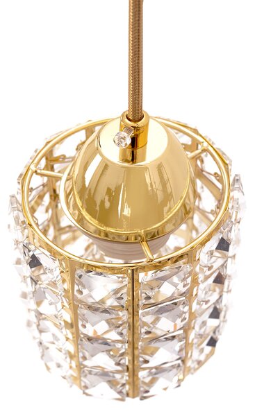 Toolight - Stropní svítidlo Crystal Gold APP724-1CP, zlatá, OSW-06874