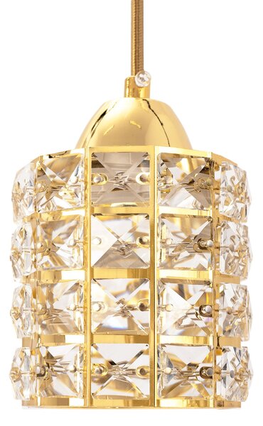Toolight - Stropní svítidlo Crystal Gold APP724-1CP, zlatá, OSW-06874