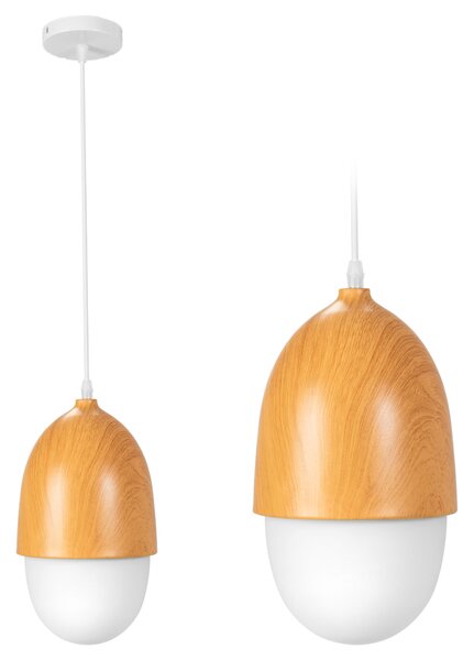 Toolight - závěná lampa E27 60W APP952-1CP, hnědá-bílá, OSW-04035