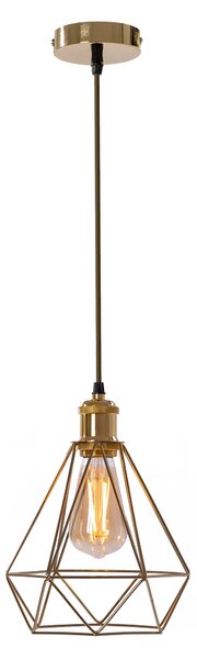 Toolight Závěsná lampa DIAMOND Light Gold 392197