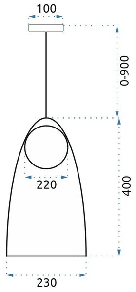 Toolight Závěsné svítidlo APP1029-1CP