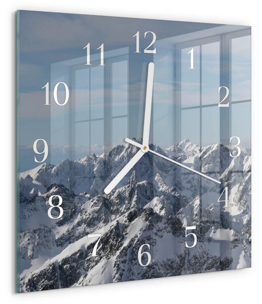 Skleněné hodiny Hory zskb-30x30-00080996