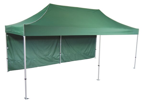 Nůžkový stan 3x6m hliníkový hexagon, Černá