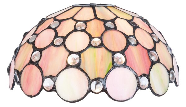 Stínidlo Rose Circles k nástěnné noze Tiffany - Ø 25*16 cm - Clayre & Eef