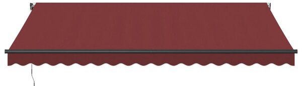 Automatická zatahovací markýza burgundská 450 x 350 cm