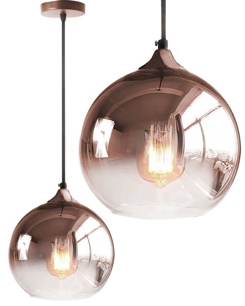 Toolight - Závěsné svítidlo E27 60W APP313-1CP, růžová-zlatá, OSW-00345