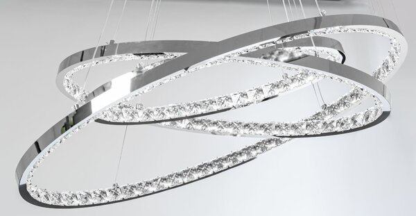Toolight Závěsná křišťálová lampa + dálkové ovládání APP772-3CP
