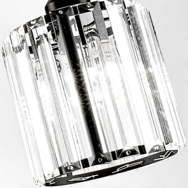 Toolight Elegantní stropní svítidlo APP210-3CPR Crystal Black