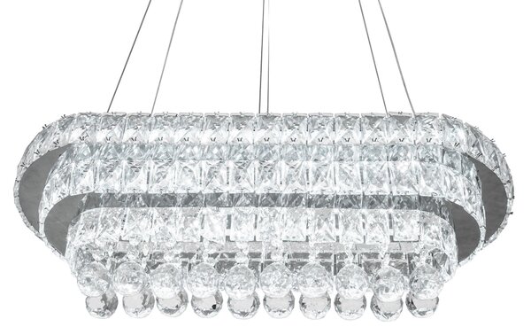 Toolight Křišťálová závěsná stropní lampa LED 102W Remote APP417-CP