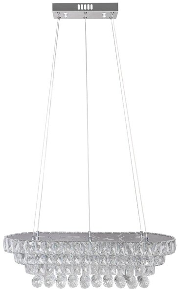 Toolight Křišťálová závěsná stropní lampa LED 102W Remote APP417-CP