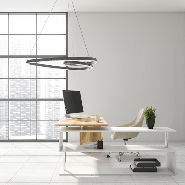 Toolight Toolight, Moderní LED stropní svítidlo + dálkové ovládání APP7798-cp, chrom, OSW-05503