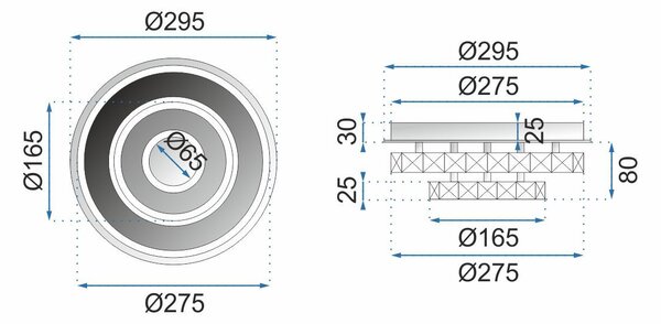 Toolight Toolight, LED křišťálové závěsné stropní svítidlo 20W, neutrální barva, APP412-C, chromová, OSW-65010