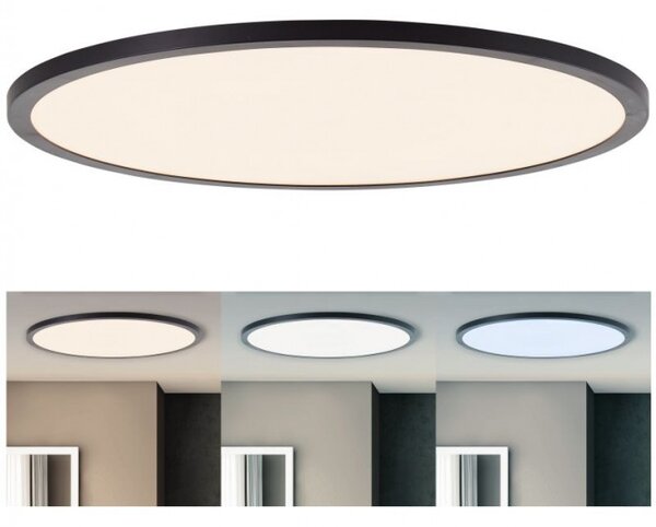 Brilliant HK19479S76 Stmívatelné LED svítidlo TUCO černé, průměr 50cm, RC, CCT, DIM, Night Light