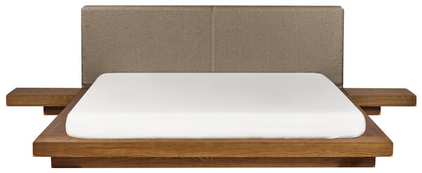 Postel Buklé ZEN 180 x 200 cm Přírodní jasan
