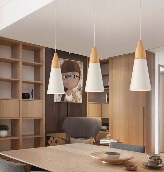 Toolight - stropní svítidlo SCANDI B 1xE27, černá-hnědá, OSW-00149