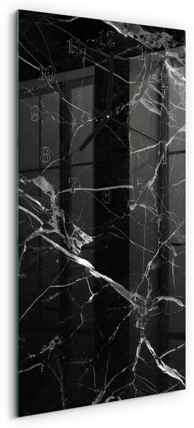 Skleněné hodiny vertikální Grafit zsppc-30x60-00057467