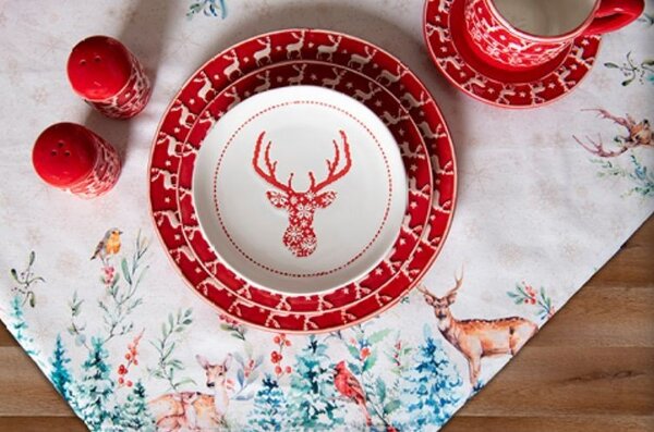Ubrus na stůl Dearly Christmas -130*180 cm - Clayre & Eef