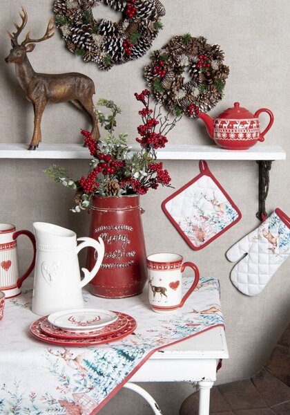 Ubrus na stůl Dearly Christmas -130*180 cm - Clayre & Eef