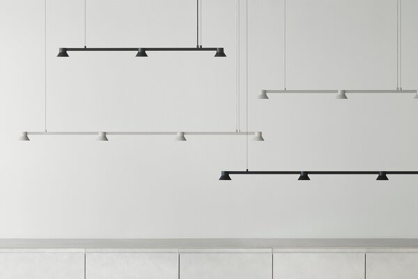 Normann Copenhagen designová závěsná svítidla Hat Lamp Linear Small