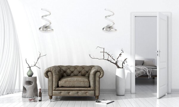 Toolight - LED nástěnná lampa SPRING UP APP831-W, chromová, OSW-09183