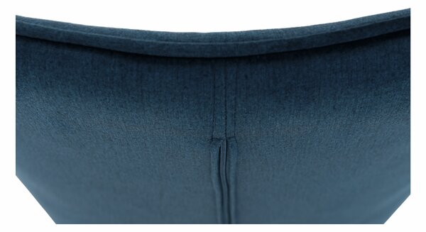 KONDELA Designové křeslo, modrá Velvet látka, FEDRIS