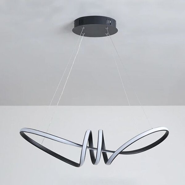Toolight - LED závěsná lampa APP823-CP + dálkové ovládání, černá, OSW-06661