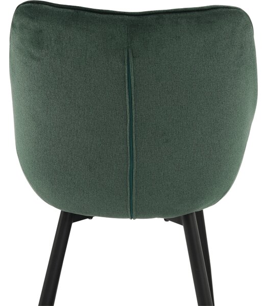 KONDELA Designové křeslo, zelená Velvet látka, FEDRIS