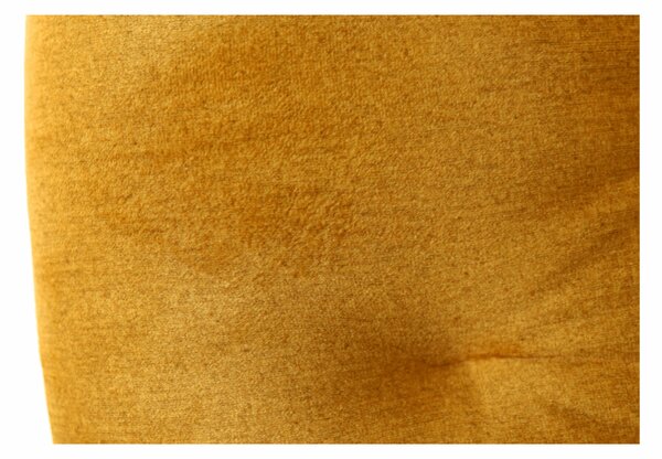 KONDELA Designové křeslo, žlutá Velvet látka, FEDRIS