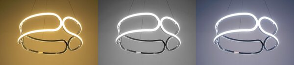 Toolight - LED závěsné svítidlo + dálkové ovládání APP790-CP TRIO BLACK, černá, OSW-07901