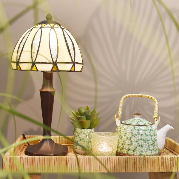 Stolní lampa Tiffany Oneida - Ø 19*40 cm E14/40W - Clayre & Eef