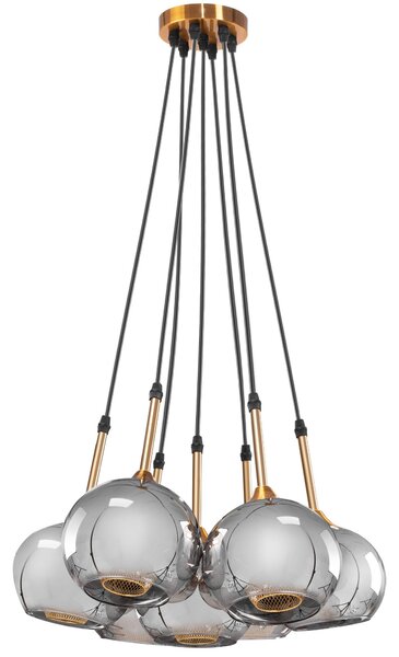 Toolight - Stropní lampa ze skla 7xG9 APP898-7CP, OSW-06670