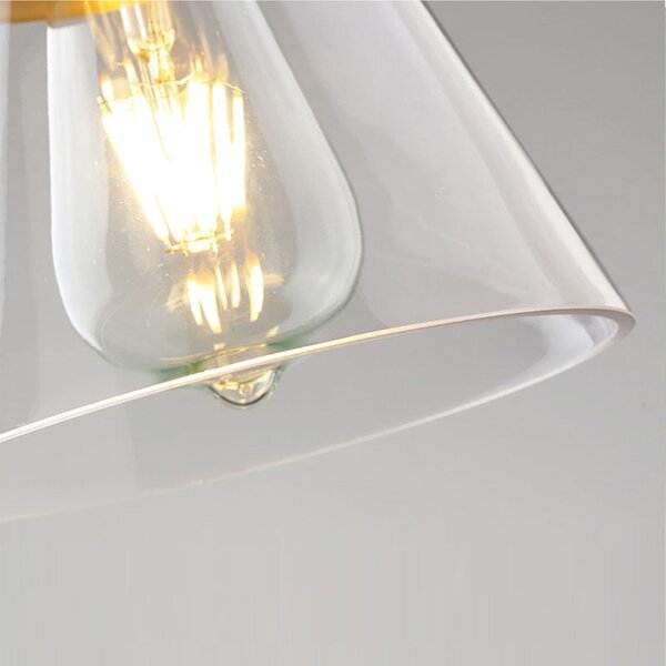 Toolight - Stropní svítidlo E27 60W APP895-1CP, zlatá, OSW-07022