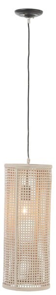 Béžová bambusová závěsná lampa - Ø20*135 cm - J-Line by Jolipa