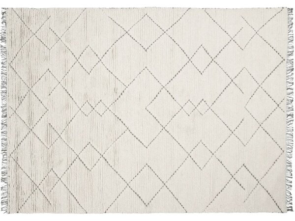 Linie Design Geometrický koberec Torun Earth, smetanovo-hnědý Rozměr: 140x200 cm