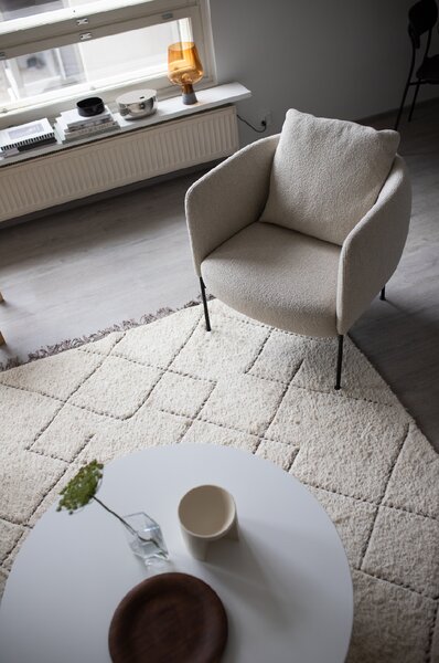 Linie Design Geometrický koberec Torun Earth, smetanovo-hnědý Rozměr: 140x200 cm