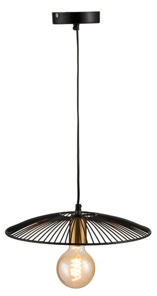 Černé kovové stropní světlo Line small - Ø 35*85 cm - J-Line by Jolipa