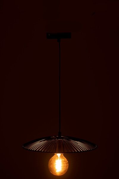 Černé kovové stropní světlo Line small - Ø 35*85 cm - J-Line by Jolipa