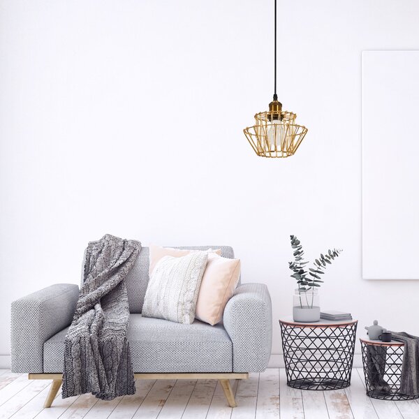 Toolight Závěsné stropní svítidlo APP942-1CP Set 36 cm zlatá