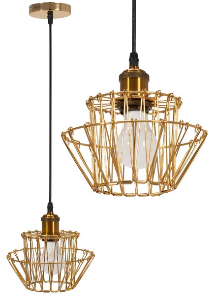Toolight Závěsné stropní svítidlo APP942-1CP Set 36 cm zlatá