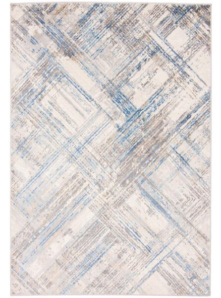 Kusový koberec Uranos krémově modrý 80x150cm