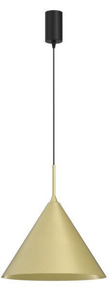 Závěsné svítidlo Capital, 1x zlaté kovové stínítko, (fi 32cm), b