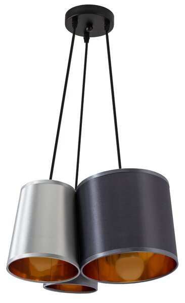 Toolight - Industriální závěsné svítidlo 3xE27 60W APP971-3cp, Bílá-šedá-černá, OSW-03212