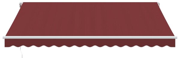 Ručně zatahovací markýza burgundská 400 x 350 cm 3214982
